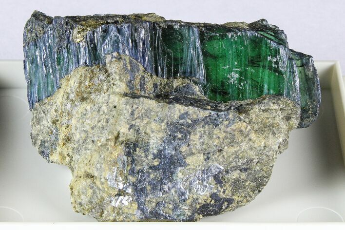 Translucent Blue-Green Vivianite Crystals - Romania #380207